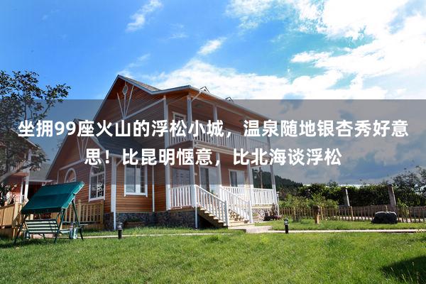 坐拥99座火山的浮松小城，温泉随地银杏秀好意思！比昆明惬意，比北海谈浮松