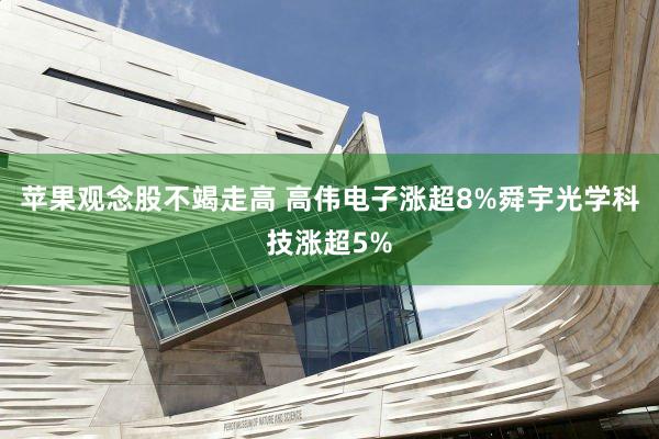 苹果观念股不竭走高 高伟电子涨超8%舜宇光学科技涨超5%